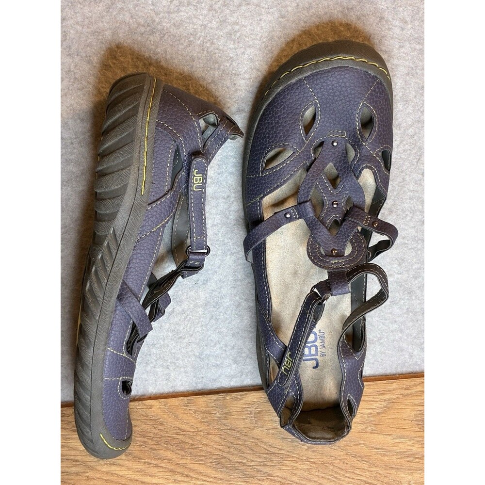 jbu by jambu W Sz 8 Sydney Sandal Gray Blue Boho Comfort Hiker
